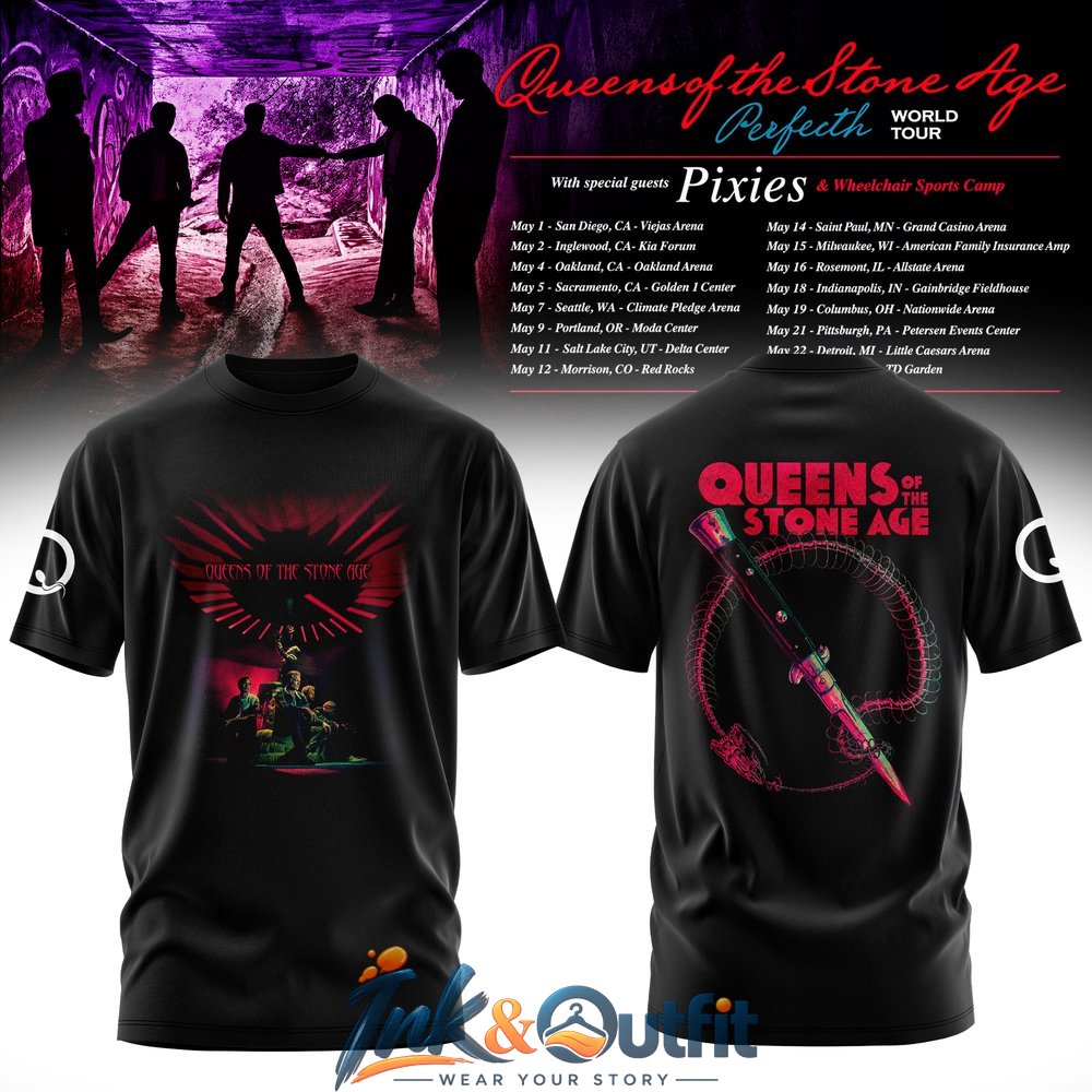 Queens of the Stone Age World Tour 2027 T Shirt