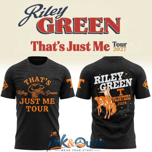 Riley Green Thats Just Me Tour Tennessee Volunteers T Shirt