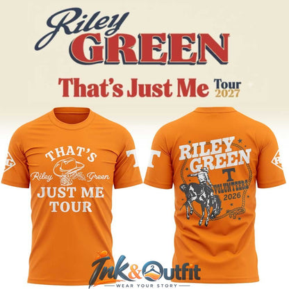 Riley Green Thats Just Me Tour Tennessee Volunteers T Shirt