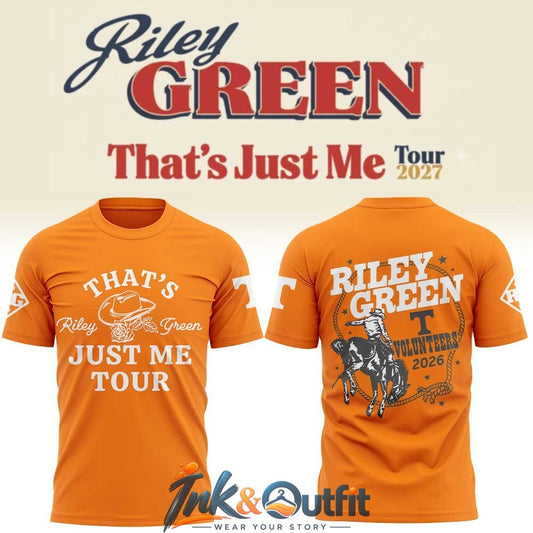 Riley Green Thats Just Me Tour Tennessee Volunteers T Shirt