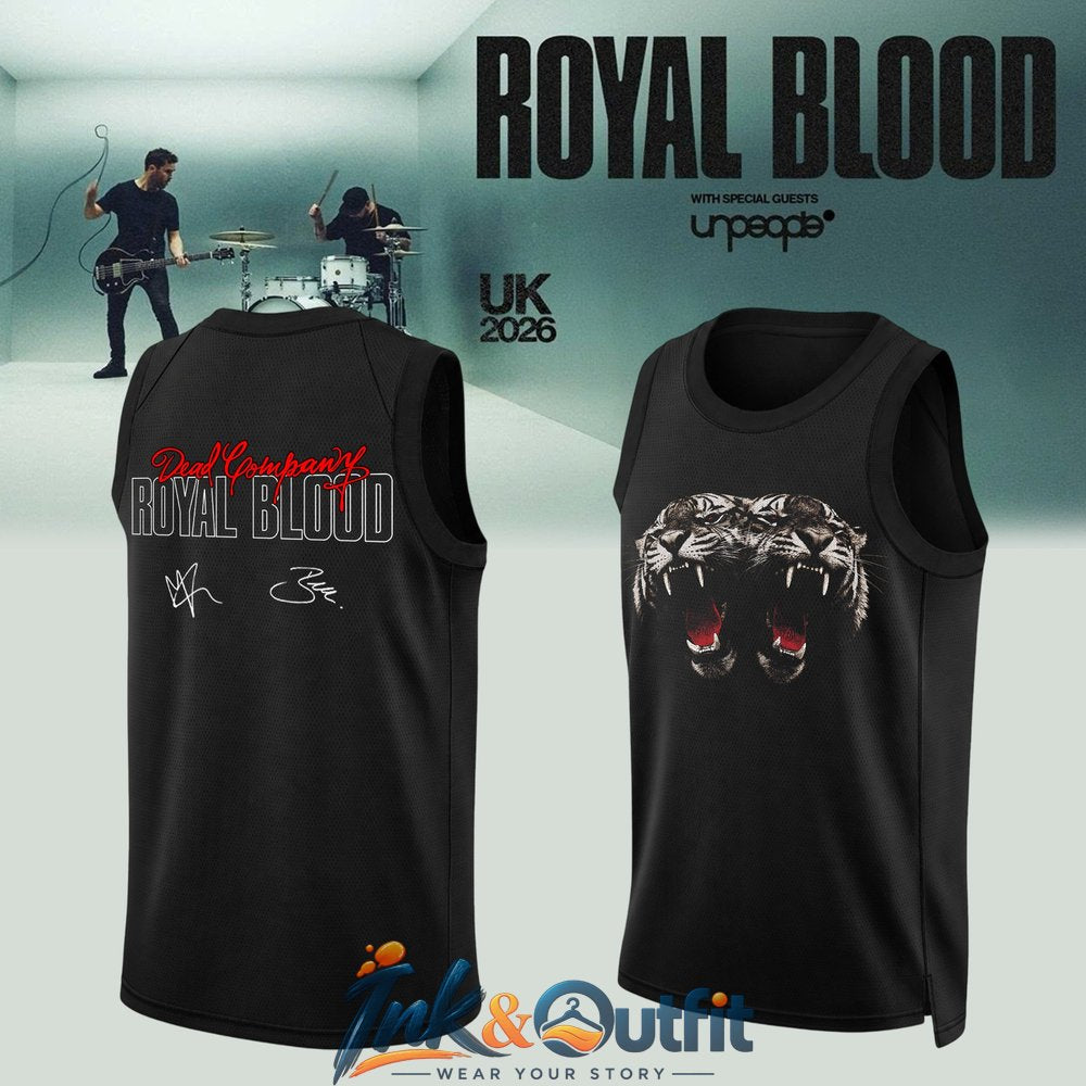 Royal Blood UK Tour 2026 Basketball Jersey