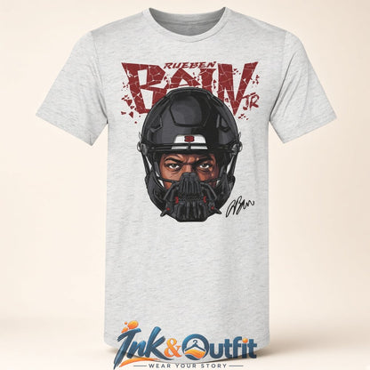 Rueben Bain Jr. x Tampa Bay Mask Graphic T-Shirt  Bane Helmet Signature Fan Tee