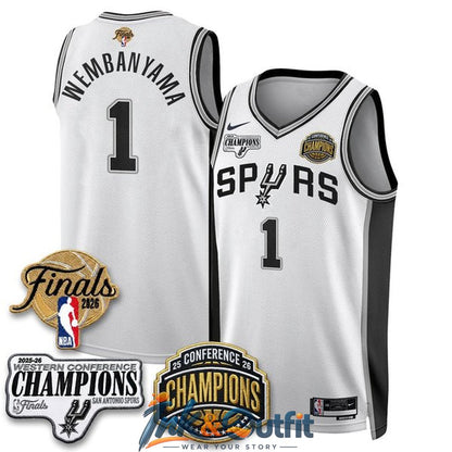 San Antonio Spurs Wembanyama 2026 Western Conference Champions Jersey
