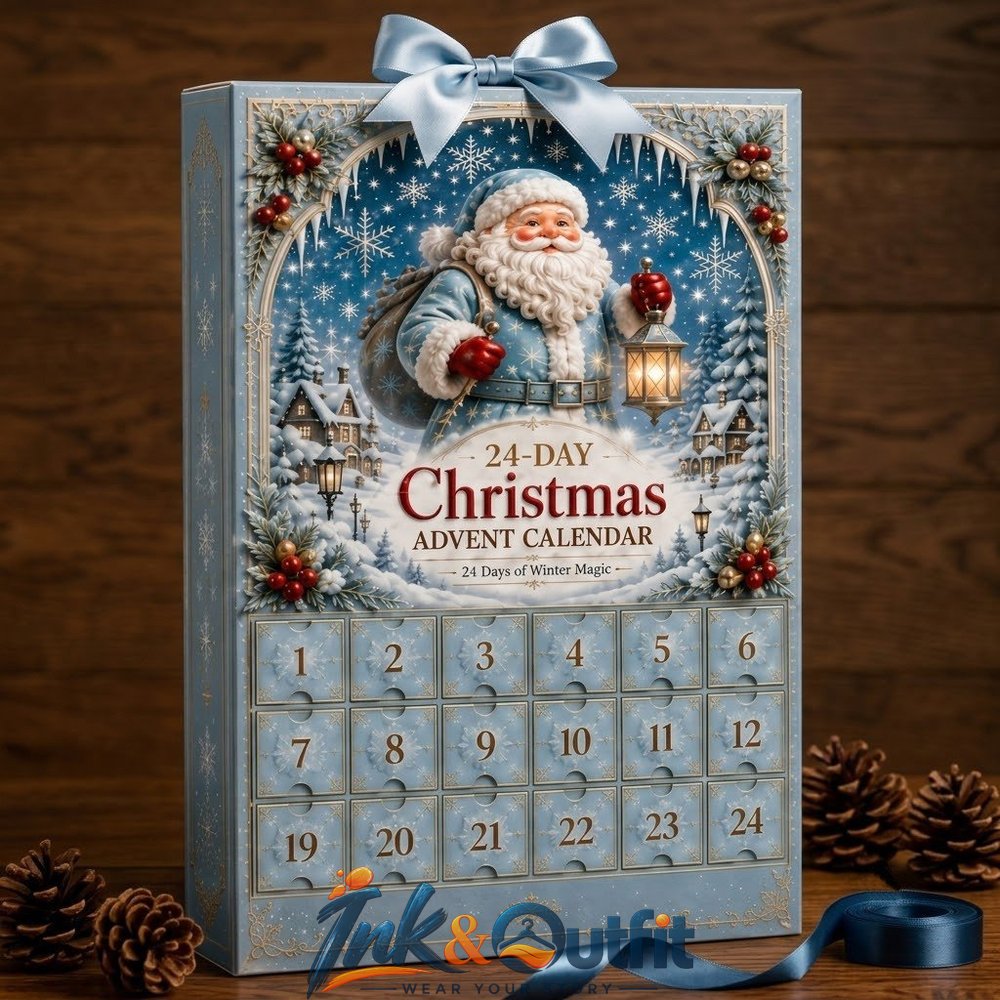 Santa Claus Snow Globe Ornament Christmas Advent Calendar 2026