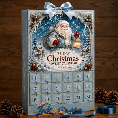 Santa Claus Snow Globe Ornament Christmas Advent Calendar 2026