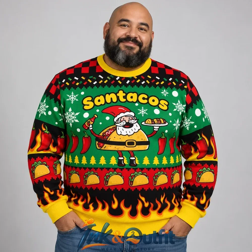 Santacos Ugly Christmas Sweater