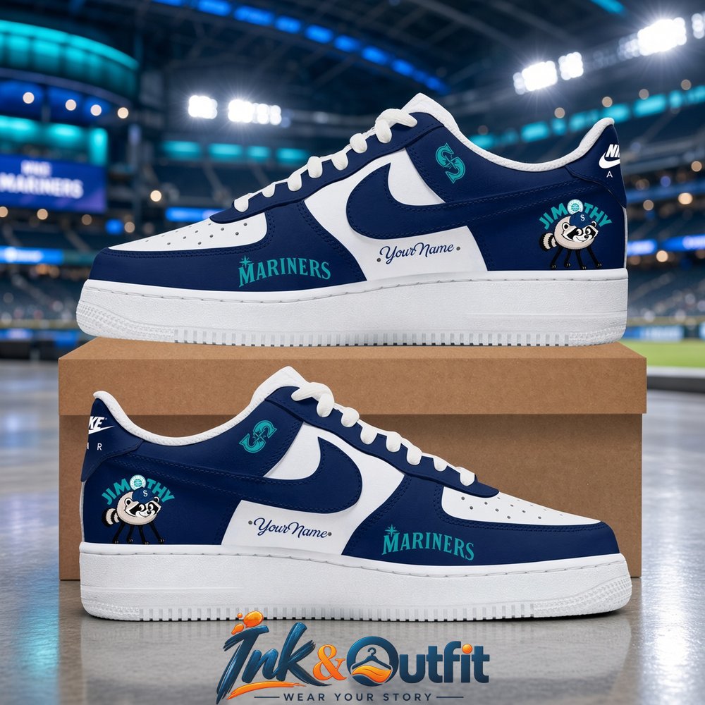 Seattle Mariners Jimothy Custom Name Baseball Sneakers