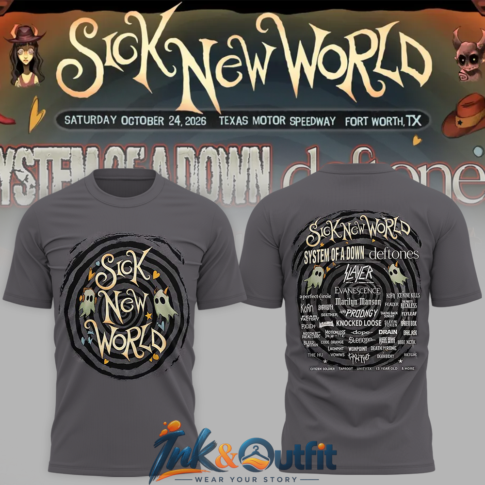 Sick New World Texas 2026 Festival T Shirt