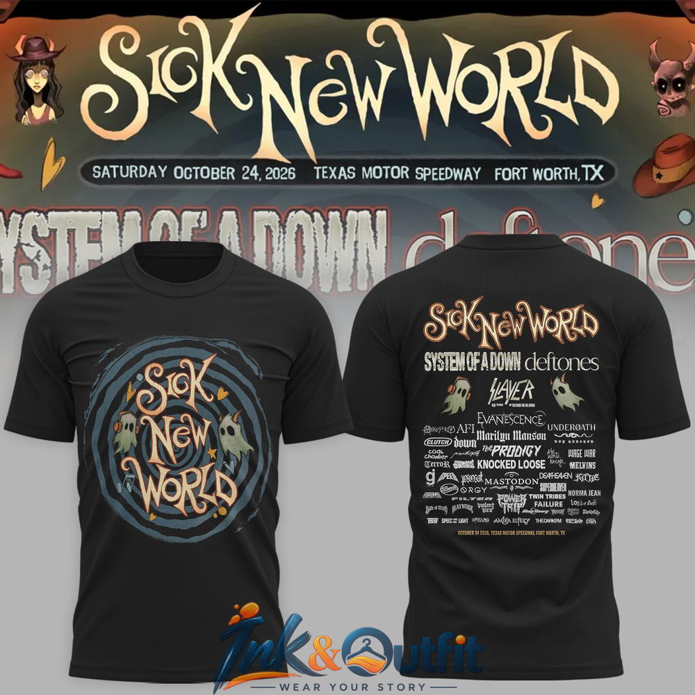 Sick New World Texas 2026 Festival T Shirt