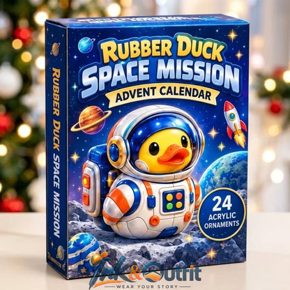 Space Duck Advent Calendar 2026 24 Collectible Astronaut Duck Ornaments Christmas Gift for Kids