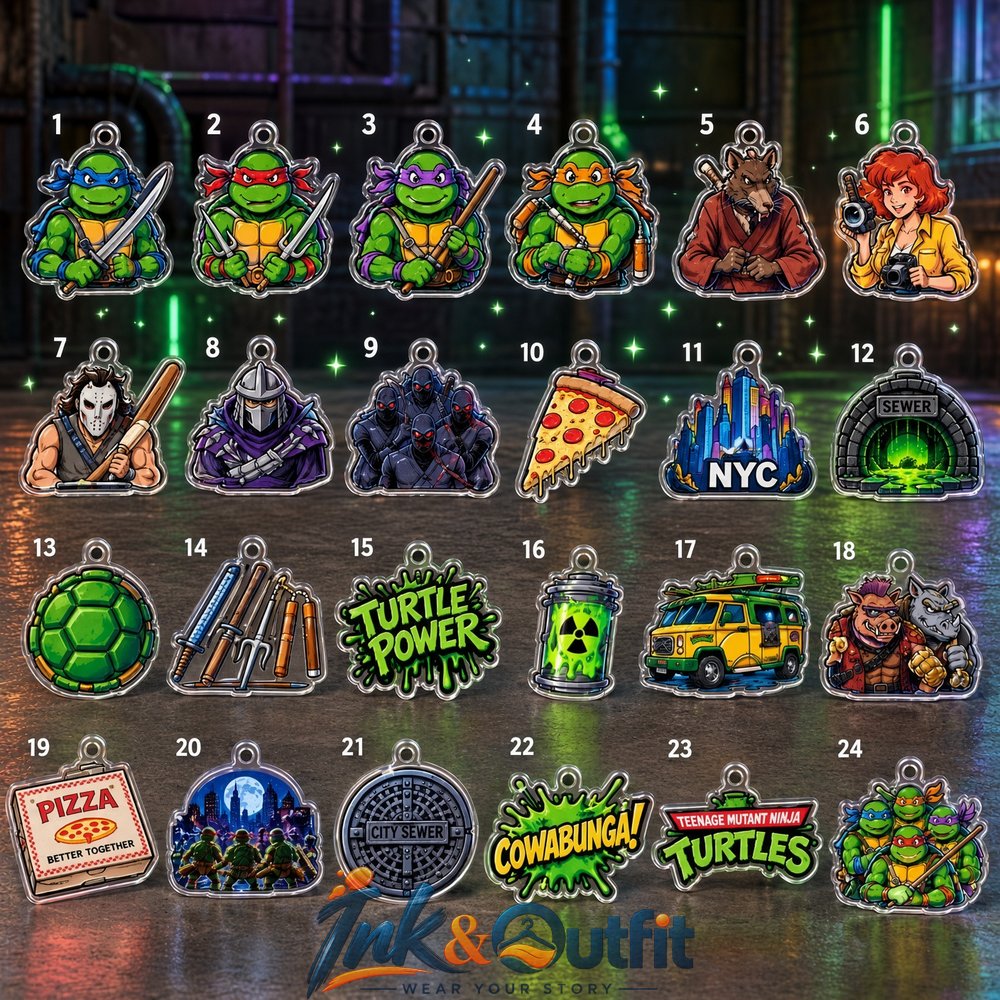 Teenage Mutant Ninja Turtles Advent Calendar 2026 24 Days Acrylic Ornaments Christmas Gift