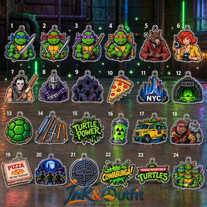 Teenage Mutant Ninja Turtles Advent Calendar 2026 24 Days Acrylic Ornaments Christmas Gift