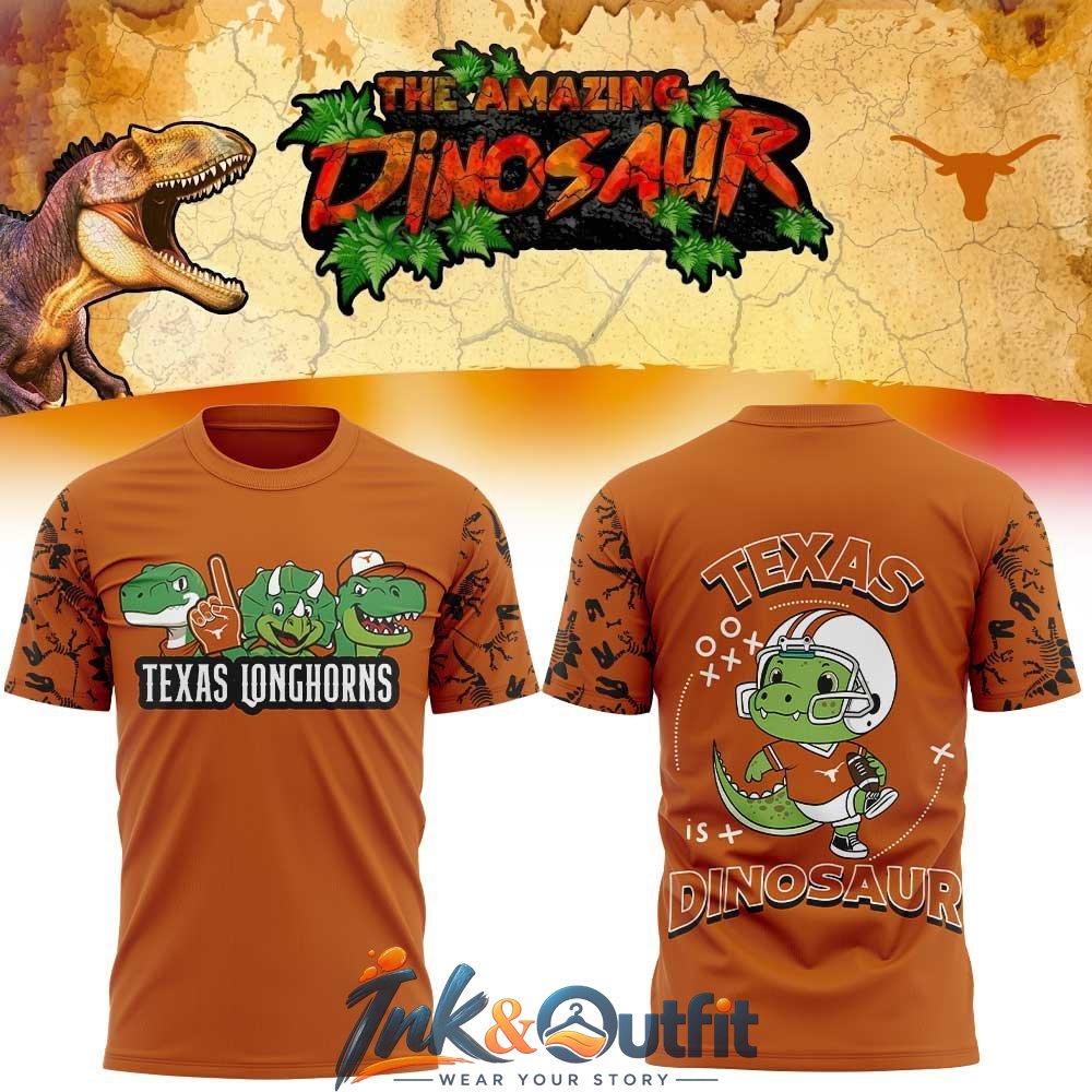 Texas Longhorns Amazing Dinosaur T Shirt