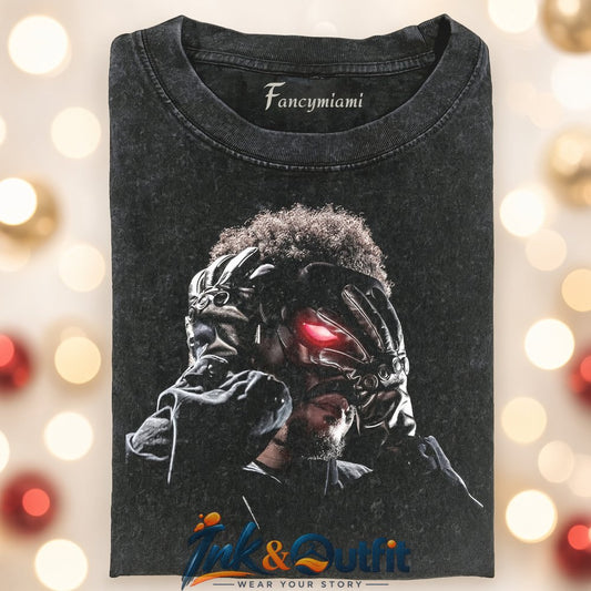 The Weeknd Red Eye Mask Portrait Shirt