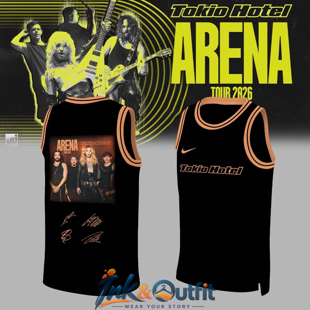 Tokio Hotel Arena Tour 2026 Signature Basketball Jersey