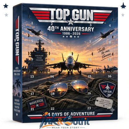 Top Gun 40th Anniversary Advent Calendar 2026 24 Days Acrylic Christmas Ornaments Gift Set