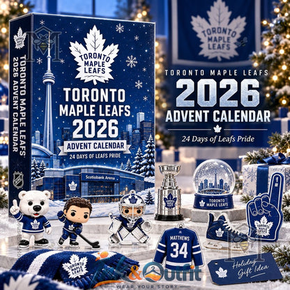 Toronto Maple Leafs 2026 Hockey Christmas Holiday Calendar