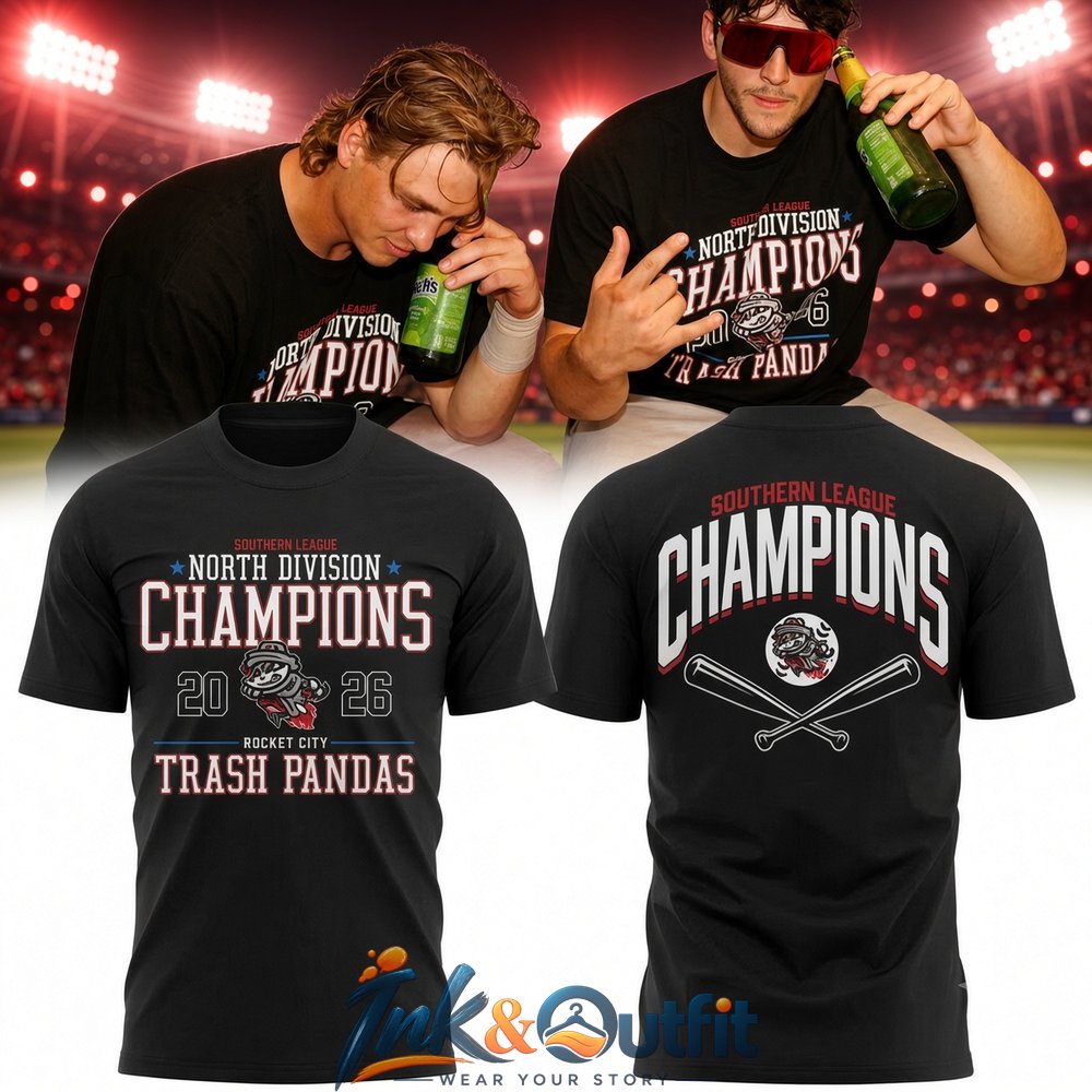 Trash Pandas Southern League Championship Tee  Rocket City North Division Champions 2026 Shirt