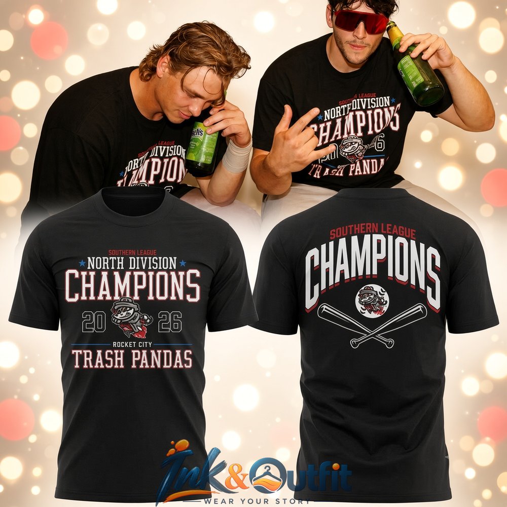 Trash Pandas Southern League Championship Tee  Rocket City North Division Champions 2026 Shirt