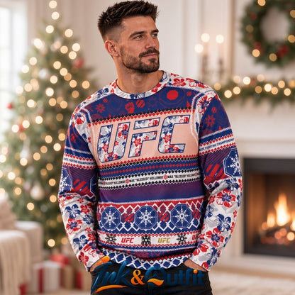 UFC Max Holloway Christmas Ugly Sweater 2026