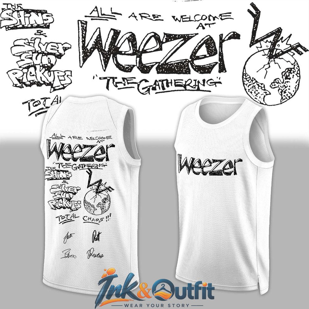 Weezer The Gathering World Wide Basketball Jersey