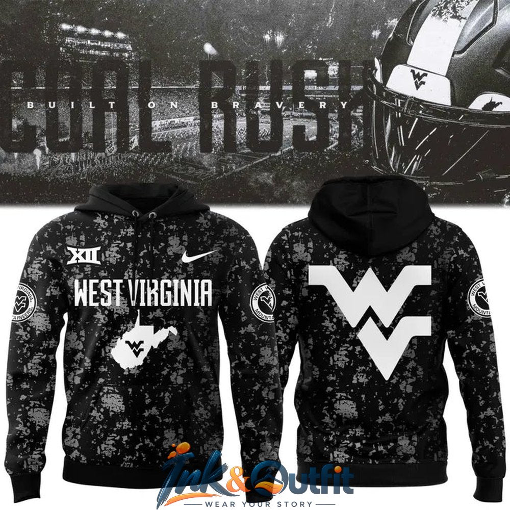 West Virginia Mountaineers Coal Rush Football Hoodie
