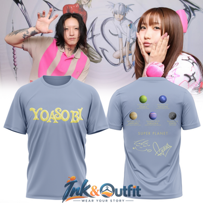 YOASOBI Super Planet Signature Print T Shirt