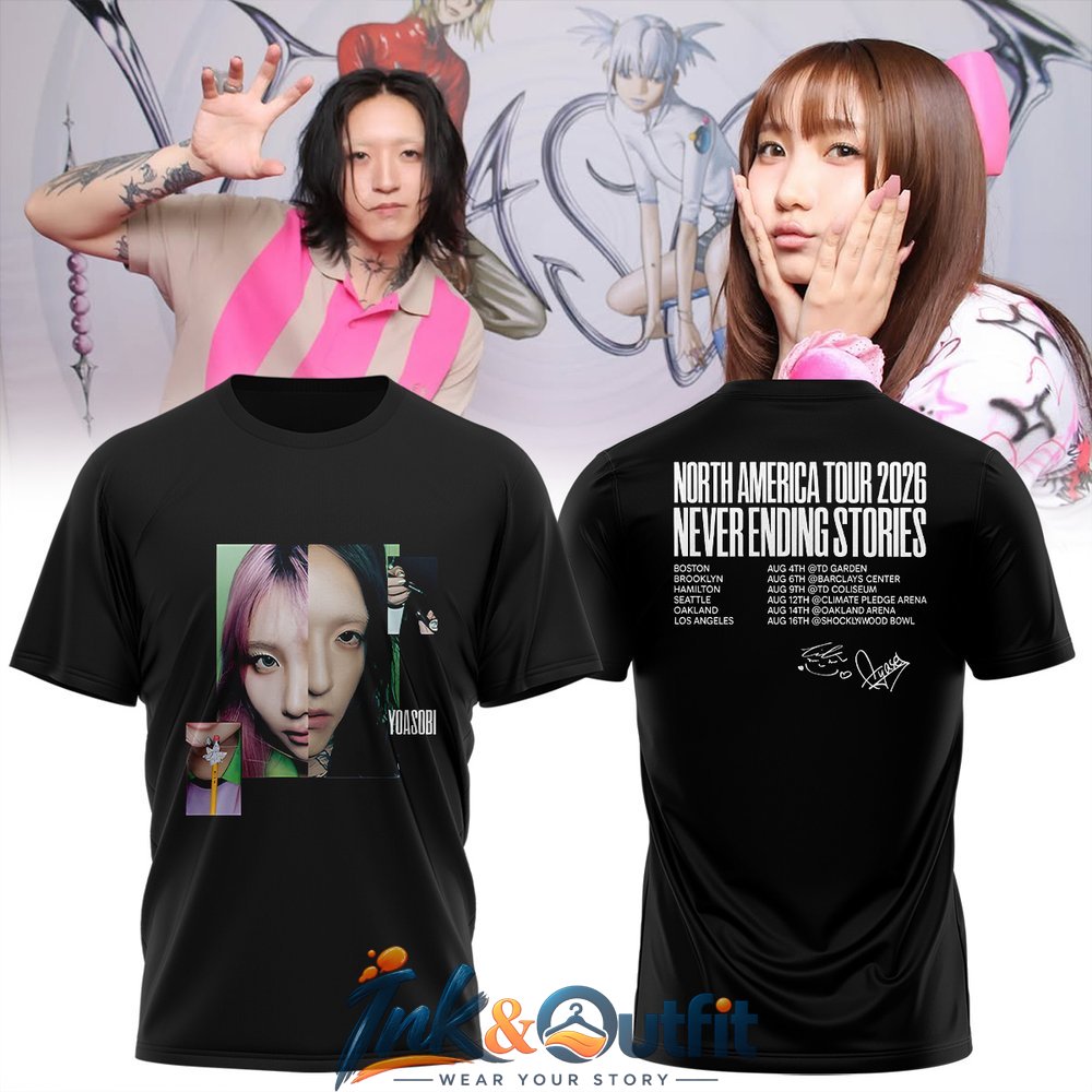 YOASOBI Super Planet Signature Print T Shirt