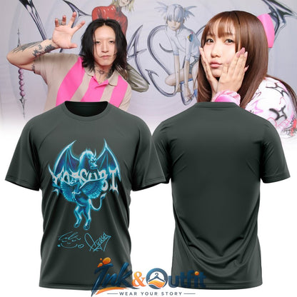 YOASOBI Super Planet Signature Print T Shirt