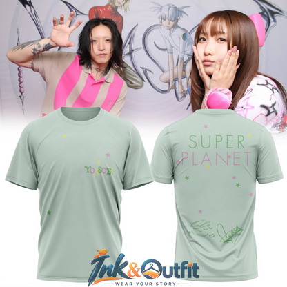 YOASOBI Super Planet Signature Print T Shirt