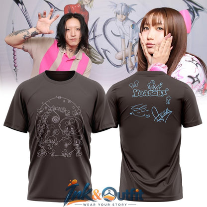 YOASOBI Super Planet Signature Print T Shirt