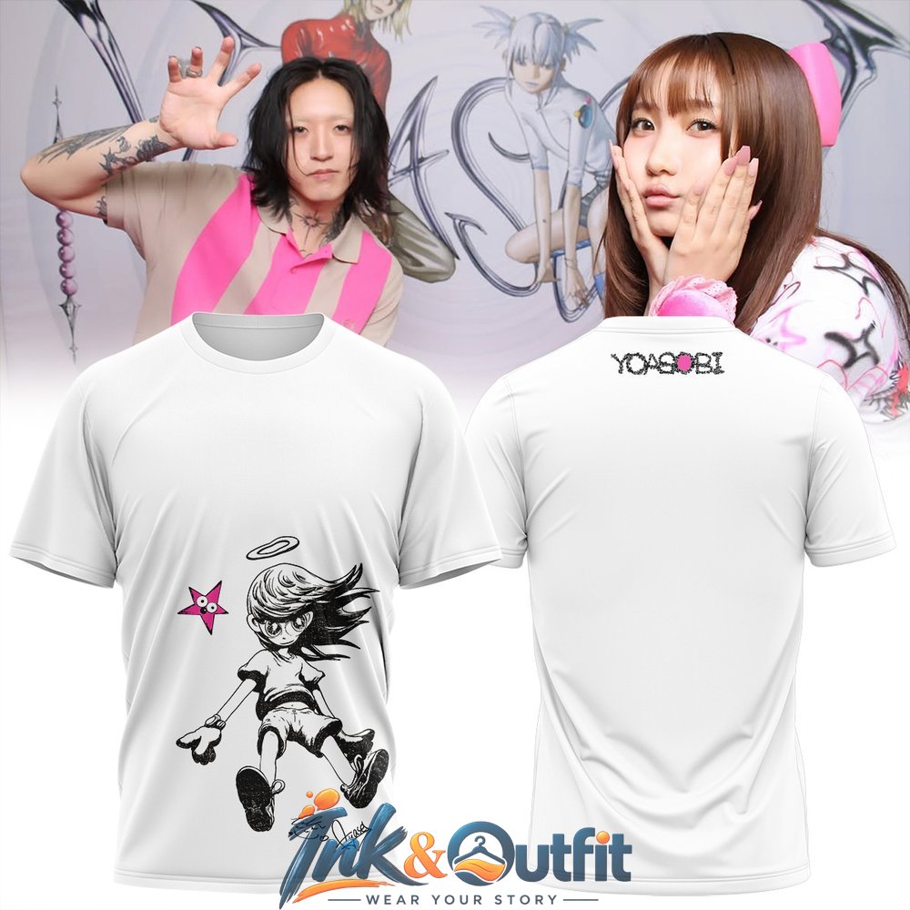 YOASOBI Super Planet Signature Print T Shirt