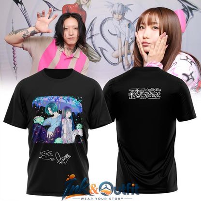 YOASOBI Super Planet Signature Print T Shirt